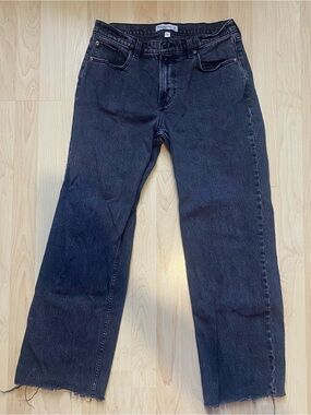 Abercrombie & Fitch Low Rise Baggy Jeans in Washed Black